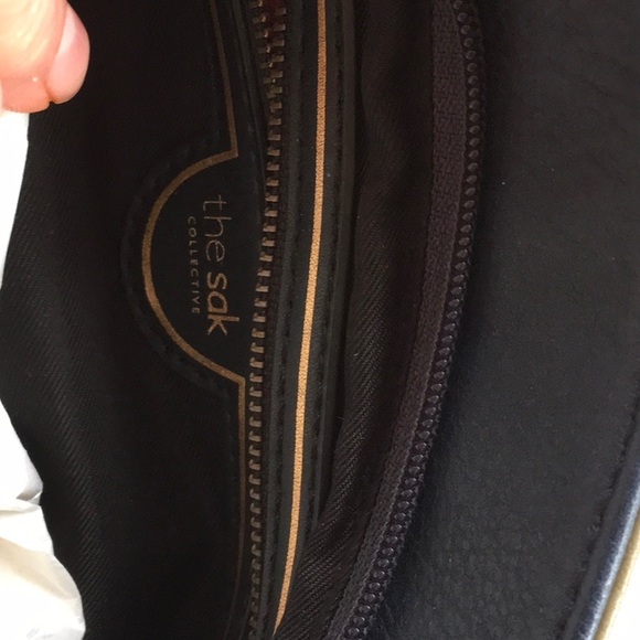 EUC The Sak Leather Bag w/woven Handle - Picture 4 of 4